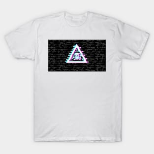 Vanguard video games with triangle and skull T-Shirt